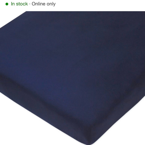 HonestBaby unisex-baby Fitted Crib Sheets Set Standard Mattress, 100% Organic Cotton Baby Boys, Girls, Neutral, 1 Pack - Rainbow Stripe Blues, One Size