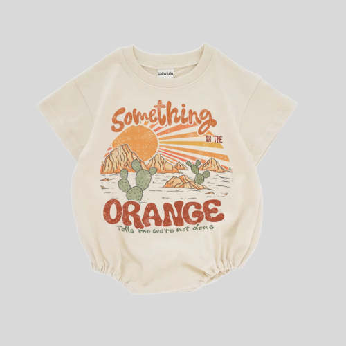 Baby Something In The Orange Romper