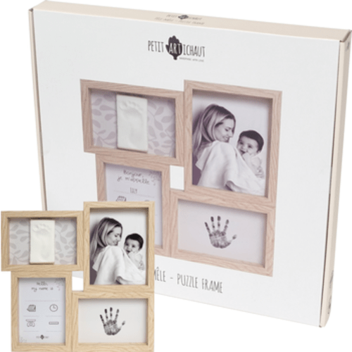 Puzzle Frame - Inkless Baby Print Keepsake Kit & Photo Memory Frame