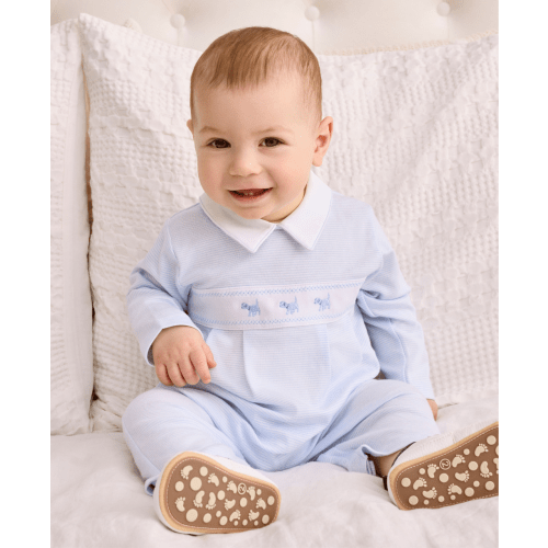 Classic Treasures FA25 Blue Stripe Playsuit