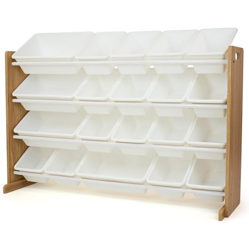 Humble Crew Kids Toy Organizer with 20 Bins, 4 Tier Storage for Playroom