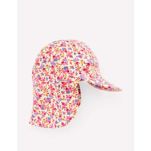 Fun Sun Safe Girls Hat-Pink Ditsy Floral