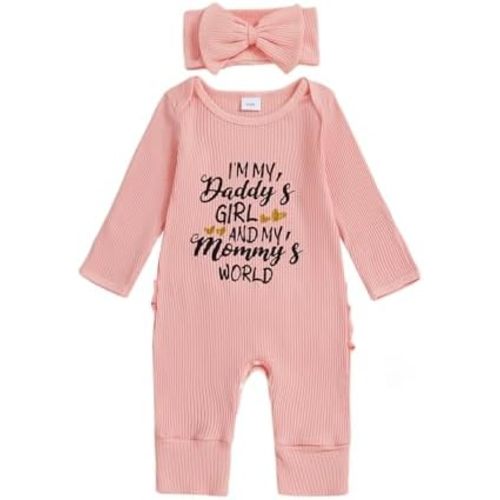 Newborn Baby Girl Easter Outfit Church Romper Jesus Loves Me Cross Jumpsuit Cute Baptism Outfit
