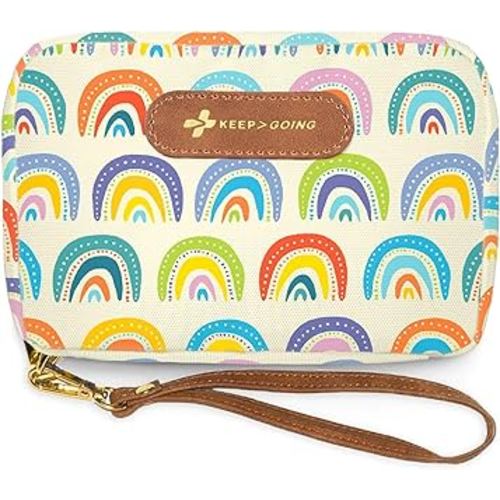 KeepGoing Travel First Aid Kit for Kids – 130 Pc. Small First Aid Kit for Car, Home, Purse, Diaper Bag & Backpack with Latex-Free Bandages - Mini First Aid Kit Travel Size TSA-Approved