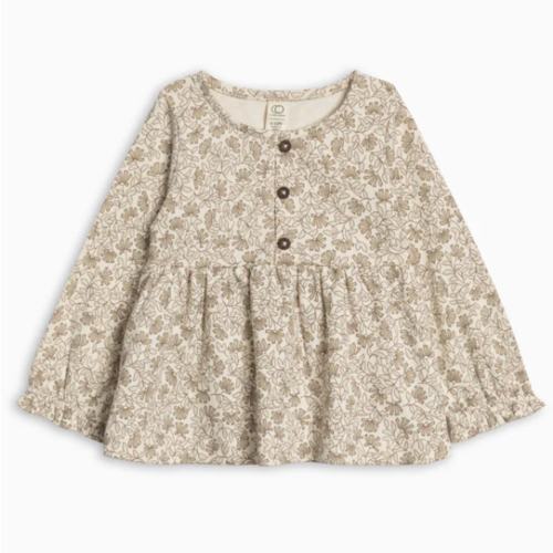 Trudy Button Long Sleeve Top