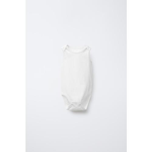 THREE-PACK OF SLEEVELESS BODYSUITS - White | ZARA United States