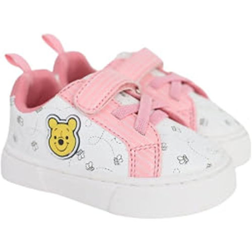 Amazon.com: Disney Infant Sneakers - Winnie the Pooh and Minnie Mouse Baby Court Sneakers with a Hook and Loop Closure