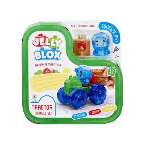 Jelly Blox Soft Sensory Tractor Building Set for Kids