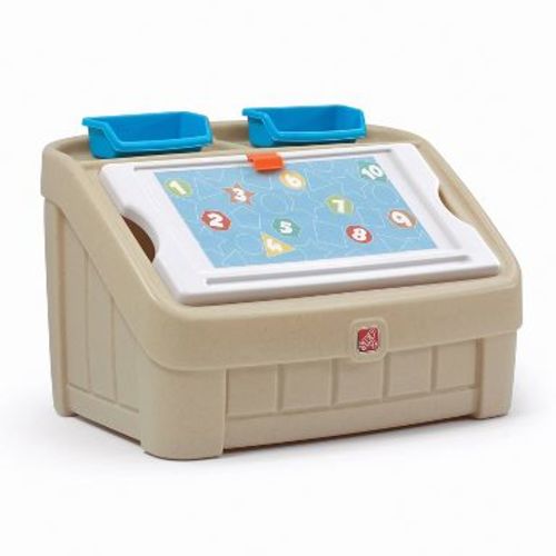 Step2 2-in-1 Toy Box - Tan