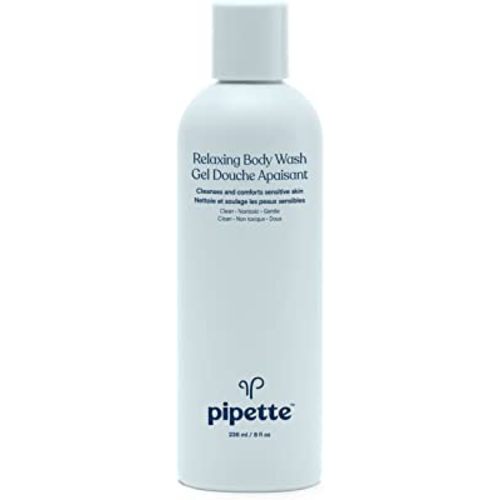 Pipette Relaxing Body Wash - Plant-derived Moisturizing Squalane, Aromatherapeutic Citrus & Geranium, Ideal Pregnant Mom Gifts or Pregnancy Gift, 8 fl oz