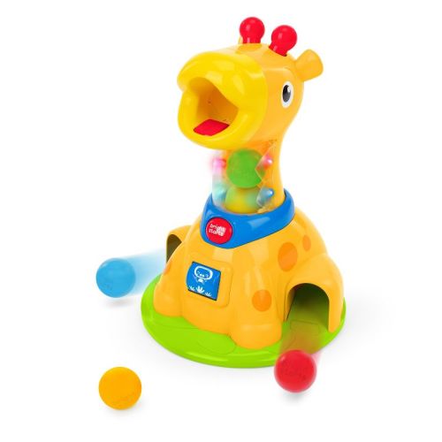 Bright Starts Spinnin Spots Giraffe Ball Play Toy: Educational Focus Fine Motor Skills