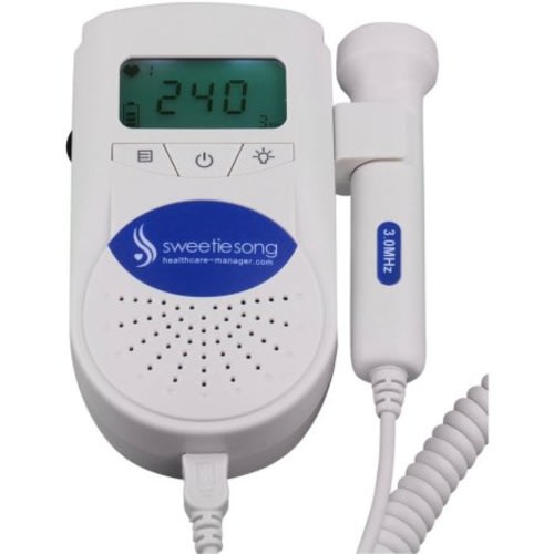 Sweetie Song Pocket Backlight LCD 100S6 Fetal Doppler Baby Heart Monitor