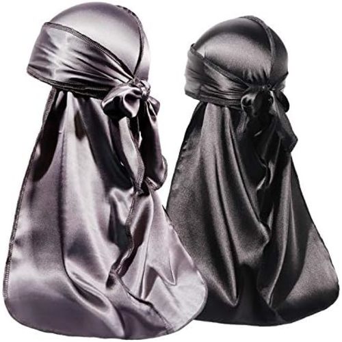 ForceWave 2 PCS Silky Satin Baby Durags for Boys Girls Infant