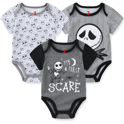 Disneyyy Nightmaree Beforee Christmas Boys Jackk Skellingtonn Baby Onesies Kids's 0-3M sold by Western Sahara Harlequin | SKU 1882731183 | Printerval
