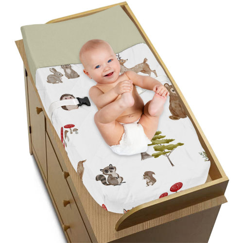 Sweet Jojo Designs Watercolor Woodland Forest Animals 6 L Changing Pad | Wayfair
