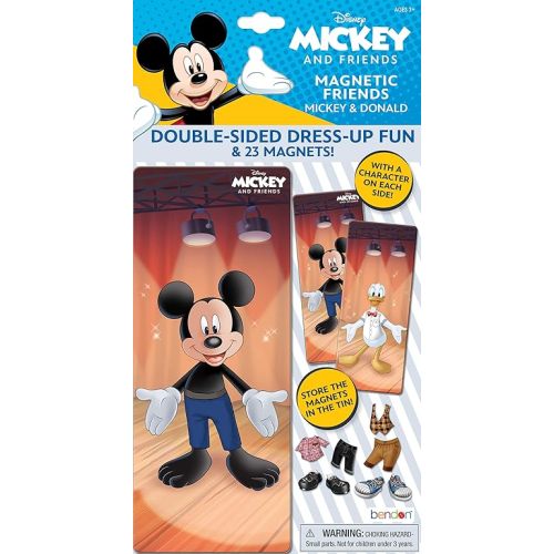 Disney Mickey Mouse and Donald Duck 23-Piece Magnetic Doll Tin 48837 Bendon