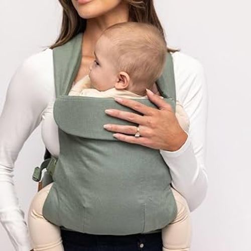WildBird - Aerial Buckle Carrier - 2-24 Months - Large (L-4XL) Acadian - Front or Back Carry - Cross Straps, Lumbar Support, Headrest - Hip Healthy - Baby Carrier - Baby Essentials - New Mom Gifts