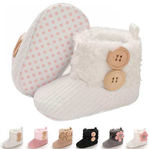 E-FAK Baby Boy Girl Boots Newborn Shoes Winter Snow Bowknot Anti-Slip Soft Sole Warm Infant Toddler Prewalker Booties