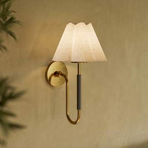 Mitzi Janie Wall Sconce 9.5" in Aged Brass and True Bronze - #7632K | Lamps Plus
