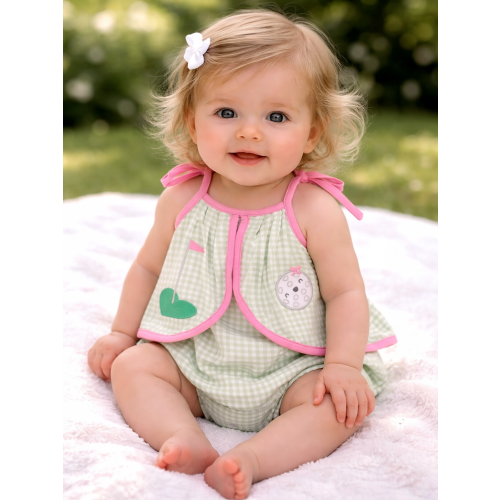 Swing Front Sunsuit, Golf Applique