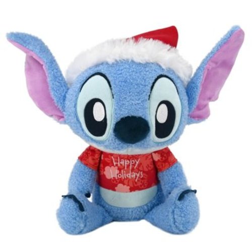 Disney Baby Christmas Stitch With Santa Hat Crinkle Plush