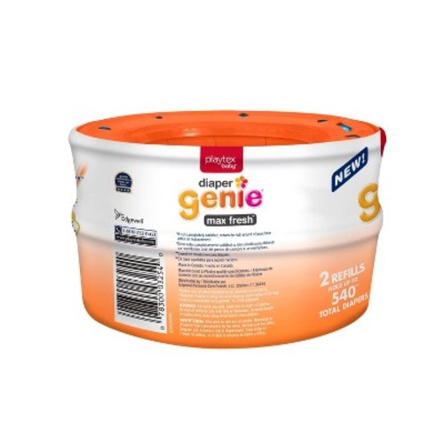 Diaper Genie Diaper Pail Liner Max Fresh - 2pk Refill