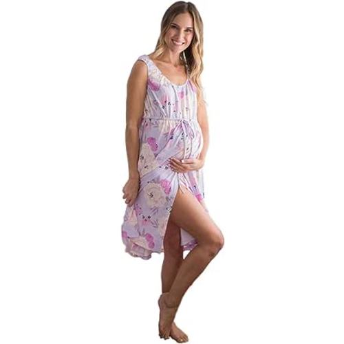 Baby Be Mine 3 in 1 Labor/Delivery/Nursing Hospital Gown Maternity, Hospital Bag Must Have at Amazon Women’s Clothing store