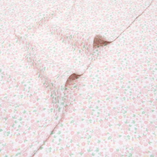 baby antique floral blanket – minnow