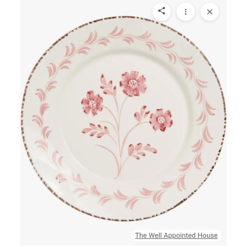Pink and White Floral China Decorative Plates - Google Shopping