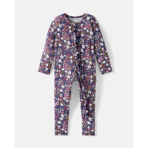 Midnight Petals Ruffle Zippy | Little Sleepies