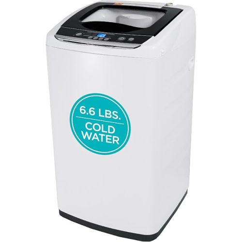 BLACK+DECKER 0.9 Cu. Ft. Portable Washer, 6.6 lb. Capacity, BPWM09W, White