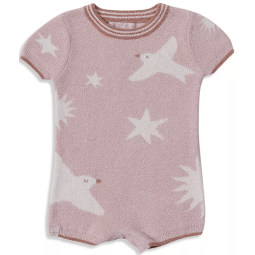 Barefoot Dreams CozyChic Ultra Lite Sparrow Romper (6 or 12M)