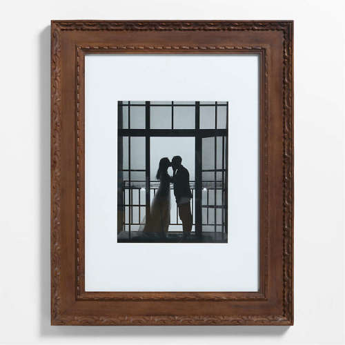 Edinburgh Walnut Wood 11x14 Wall Picture Frame with Interchangeable Mats