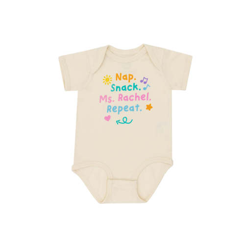 Nap. Snack. Ms. Rachel. Repeat baby bodysuit