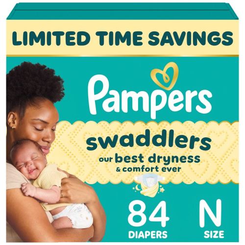 Pampers Swaddlers Sensitive Disposable Diapers - Size 0 - 84ct