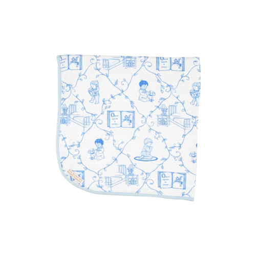 Baby Buggy Blanket - Chinoiserie Charlton Buckhead Blue