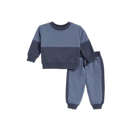Colorblock Sweatshirt & Joggers Set
