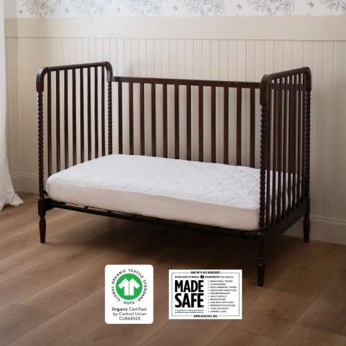 Organic Quilted Toddler Mattress Pad - Waterproof
