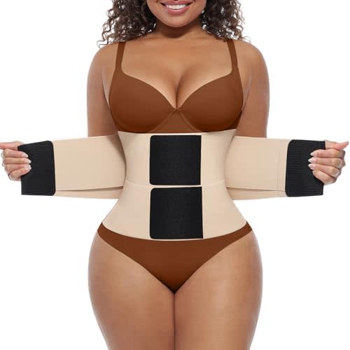 FeelinGirl Waist Trimmer Belt Waist Trainer Stomach Wrap Tummy Control