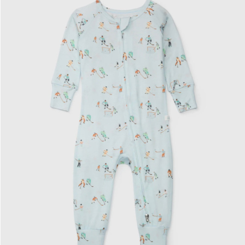 (3-6m/6-12m+) Baby Sleeper in TENCEL™ - Ice Hockey