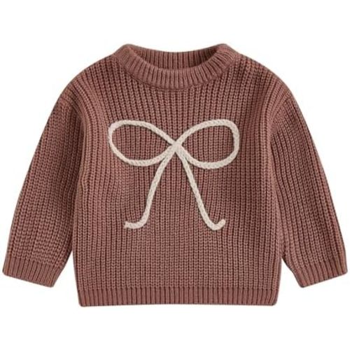 Toddler Baby Girl Strawberry Sweater Big Sis Letter Embroidery Knit Sweaters Crewneck Sweatshirt Fall Winter Clothes