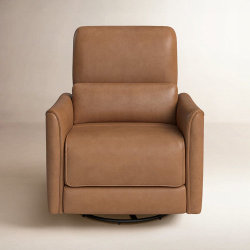Birch Lane™ Santo Top Grain Genuine Leather Swivel Power Recliner & Reviews | Birch Lane