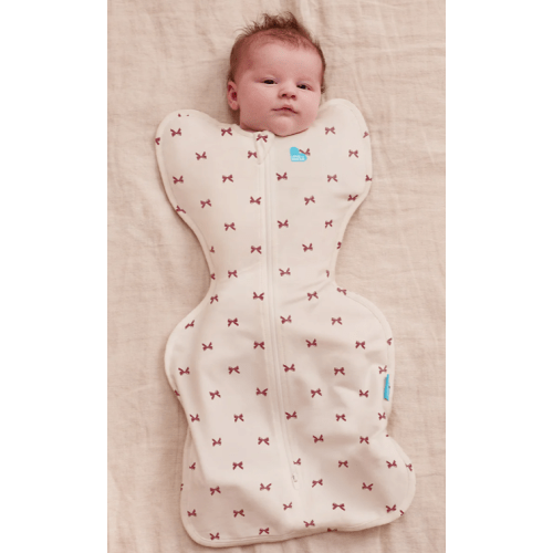 Swaddle Up™ 1.0 TOG Cotton Cream Bows