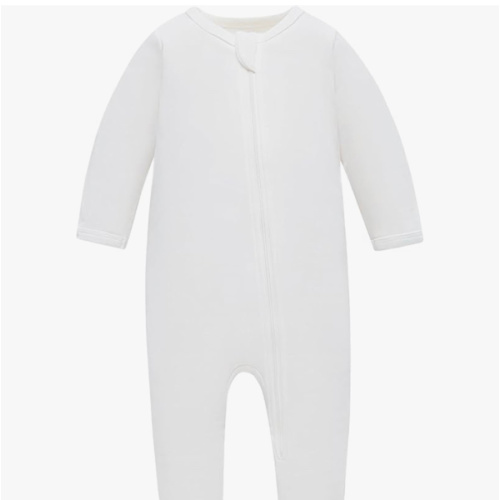 Owlivia Organic Cotton Baby Pajamas, Boys Girls Zip Front Sleep 'N Play Pjs, Footed Sleeper, Long Sleeve