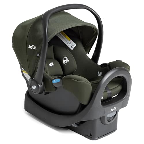 Joie Baby Rue Infant Car Seat & Anti-Rebound Base, Lightweight | Lightweight Infant Car Seat with UPF 50+ Canopy for Newborns and Infants. Travel System Compatible.