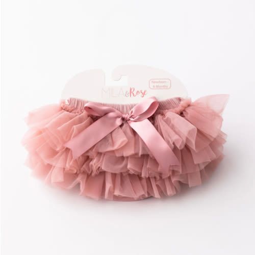 Vintage Pink Ruffle Tutu Bloomer | Mila & Rose