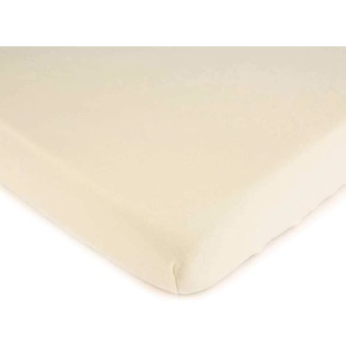 SheetWorld Baby Fitted Bassinet Sheet Fits Maxi COSI 20 x 32 inches, 100% Cotton Jersey Hypoallergenic Sheet, Unisex Boy Girl, Organic Ivory, Made in USA
