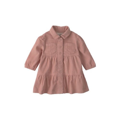 Kids' Corduroy Tiered Dress with Diaper Cover, 3M
