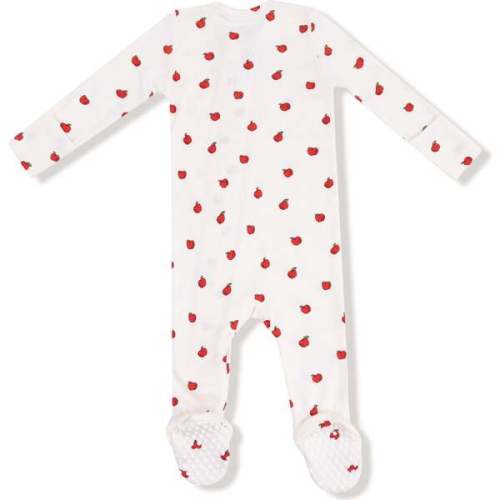 2 Way Zipper Footie Tiny Apples - Angel Dear | Maisonette