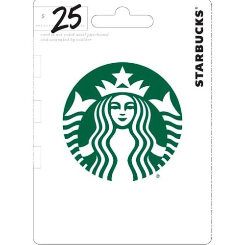 Starbucks Physical Gift Card - $25